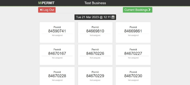 An image of the POD overview screen